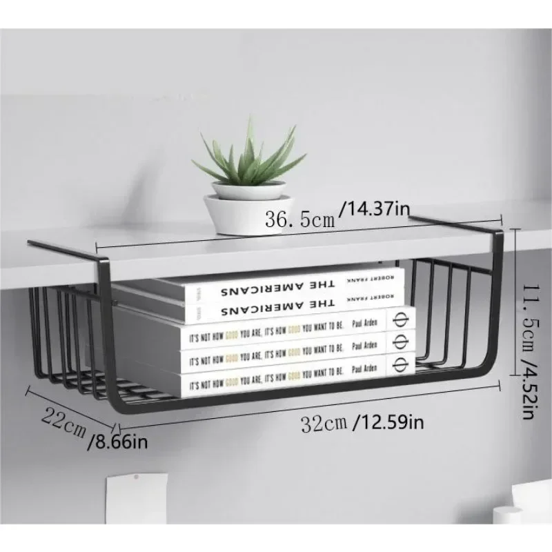 Kitchen Uncle - 1Pc 段付き吊り下げ収納バスケットキッチンワードローブ寮デスクオーガナイザー学生多層省スペースアクセサリー