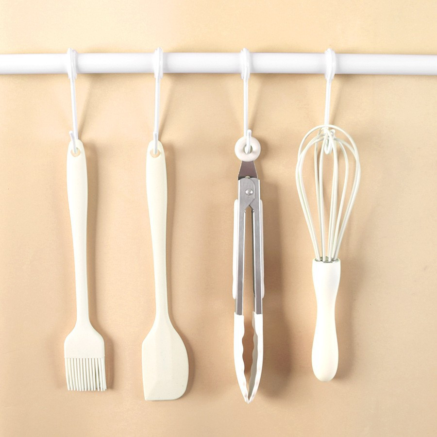 Baking Kitchen Set - 3/4 個ベーキングセット食品グレードのシリコーン耐熱クリームスクレーパー卵ビーターグリースブラシキッチンツールケーキベーキングツール
