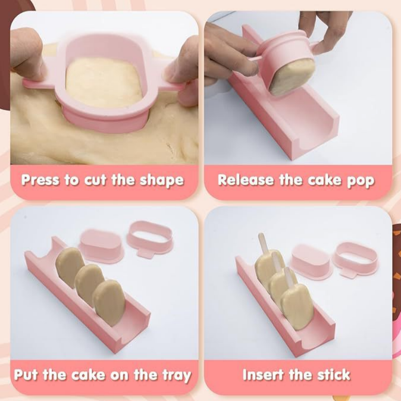 ケーキポップ型セット（トレイ付き）ノンスティック再利用可能ケ - Baking Kitchen Set のレビューと価格