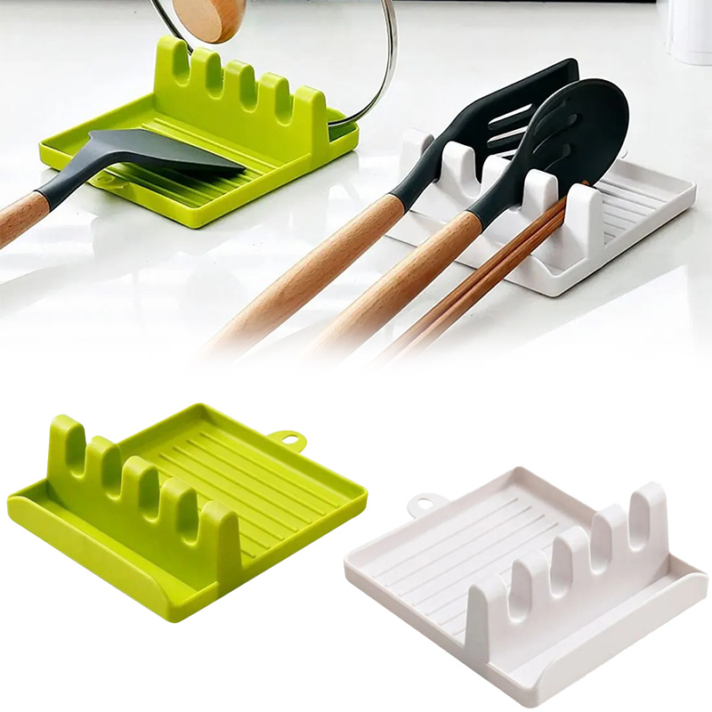 プラスチックスプーンスパチュラホルダーキッチン収納ラック、漏 - Kitchen Baking Rack のレビューと価格