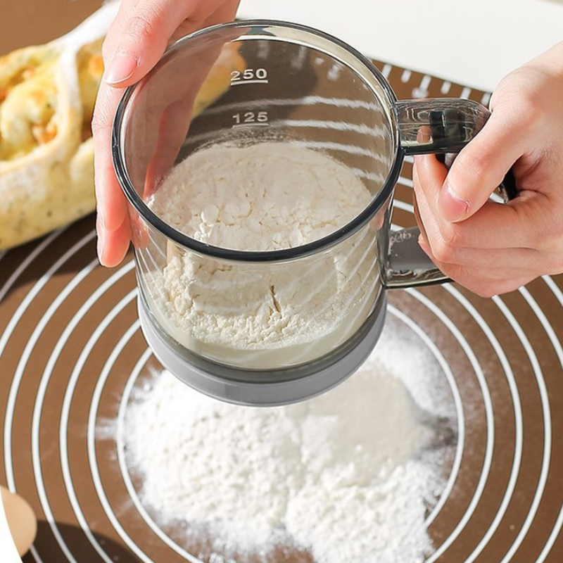 キッチン用粉ふるい、手動式半自動粉ふるい、粉を振るうための粉 - Kitchen Baking Rack のレビューと価格