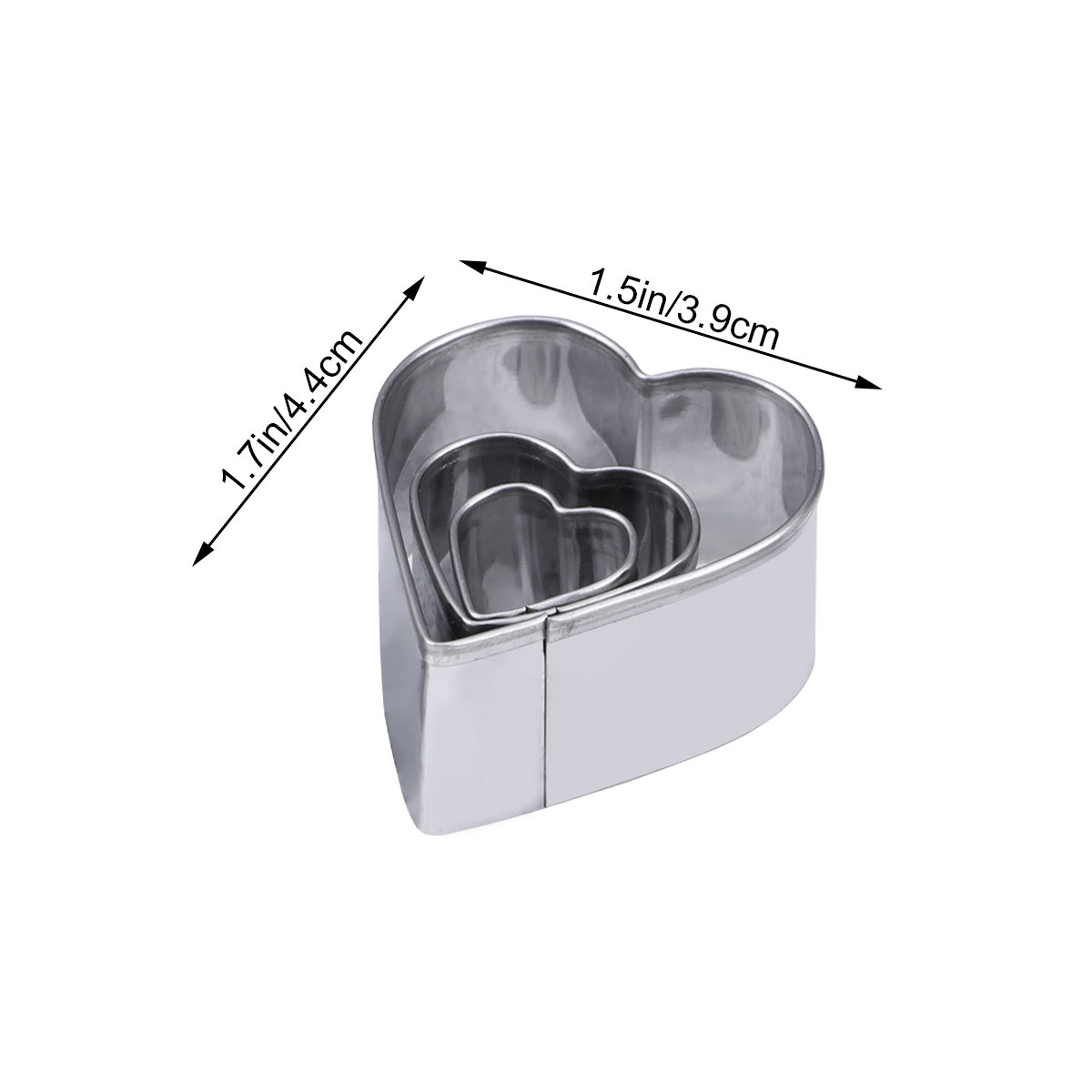 ステンレス製クッキー型セット。ミニサイズの幾何学模様の焼き型 - Baking Kitchen Set のレビューと価格