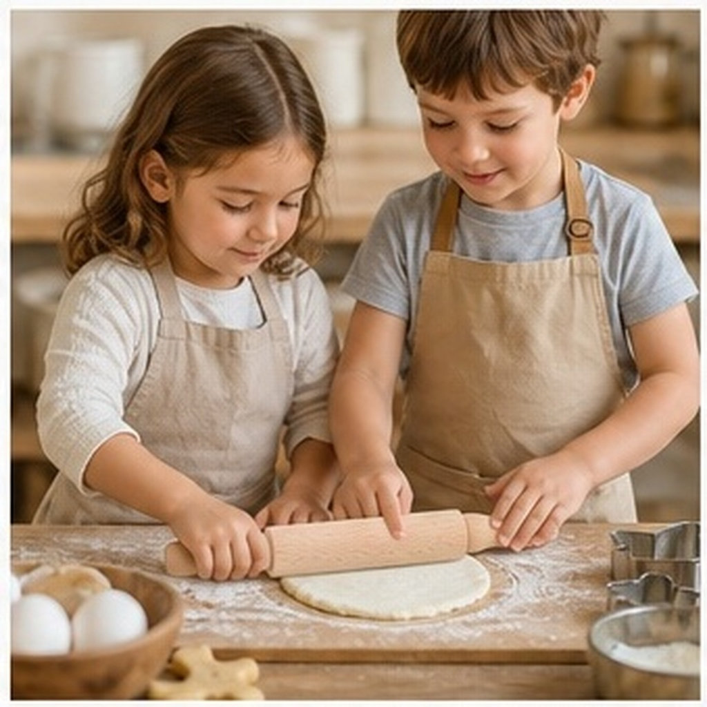 木製ミニローラー。お菓子作りやクリスマスのデコレーションに。 - Kitchen Roller Baking のレビューと価格